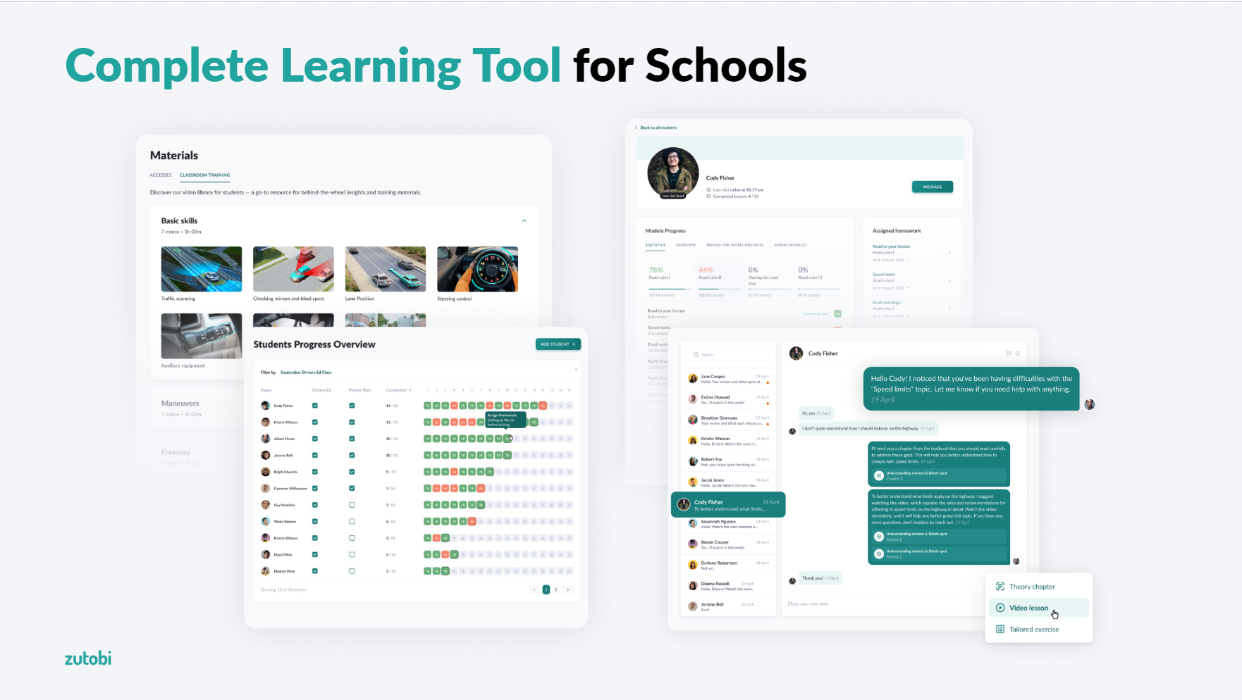 screenshot of Zutobi Instructor